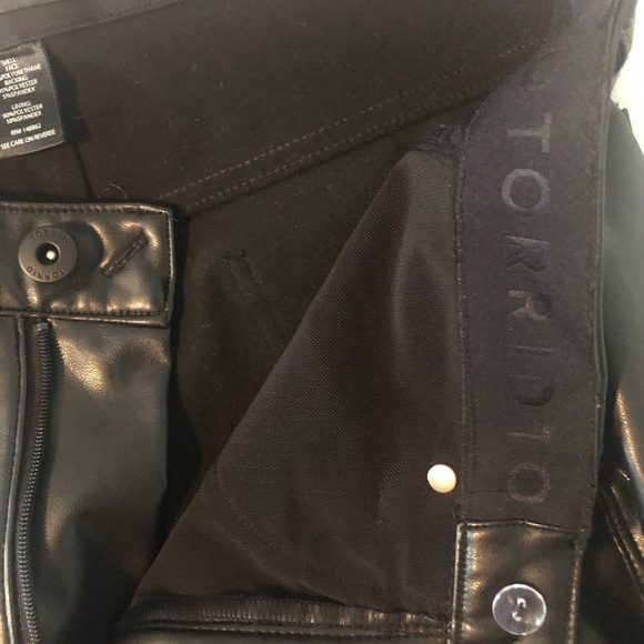 Torrid black faux leather trousers size 10 - Picture 9 of 16